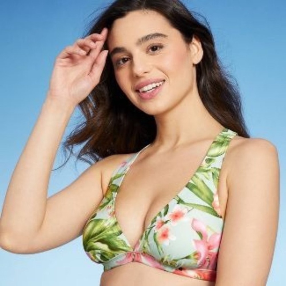 Kona Sol - Floral Triangle Bikini Top